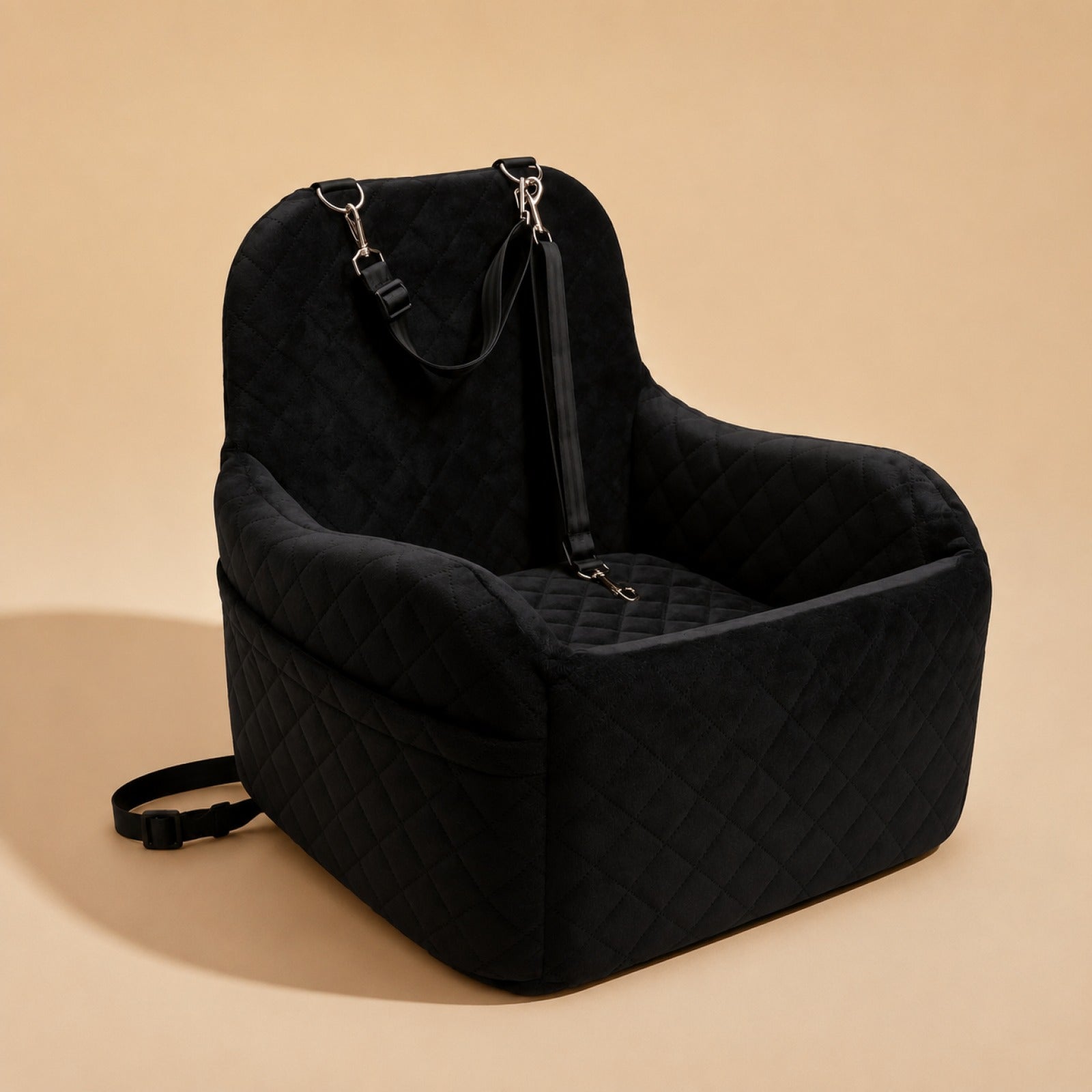 dog-car-seat-booster-bed-with-safety-tether-washable-cushion