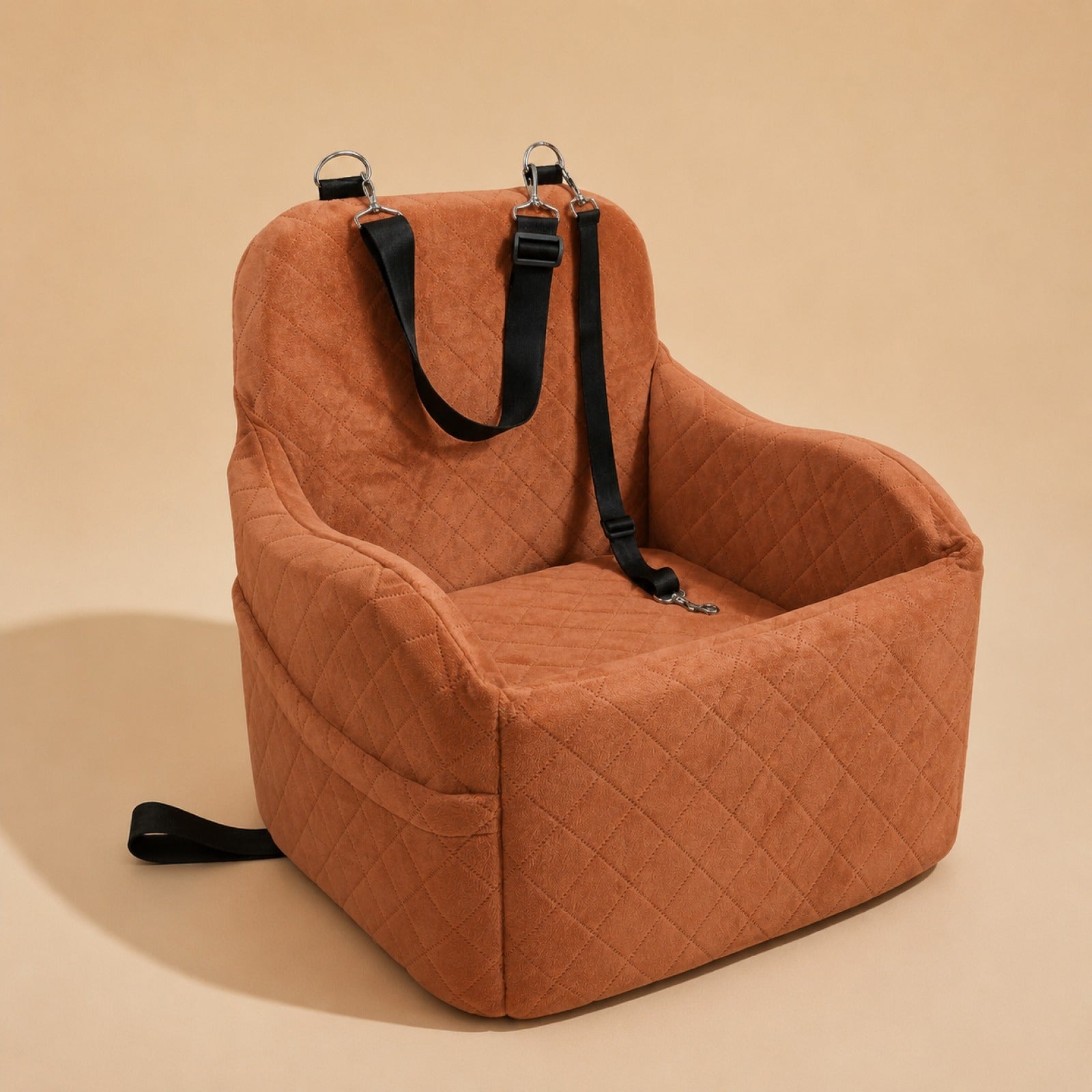 dog-car-seat-booster-bed-with-safety-tether-washable-cushion