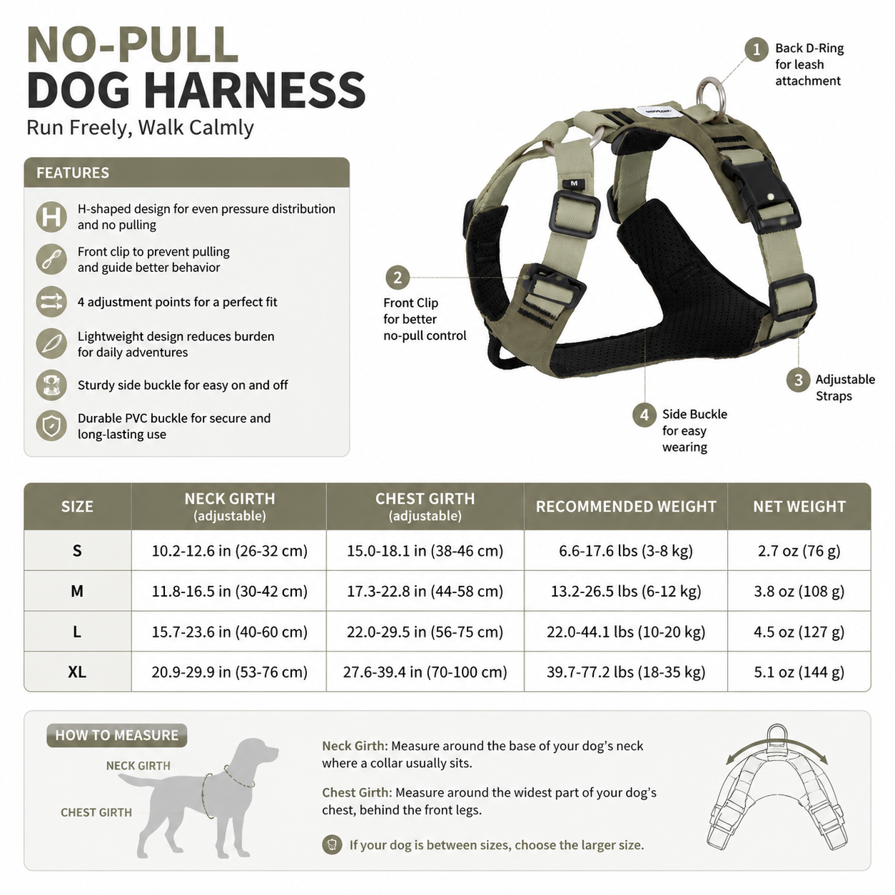no-pull-dog-harness-adjustable-front-clip-breathable-pet-harness