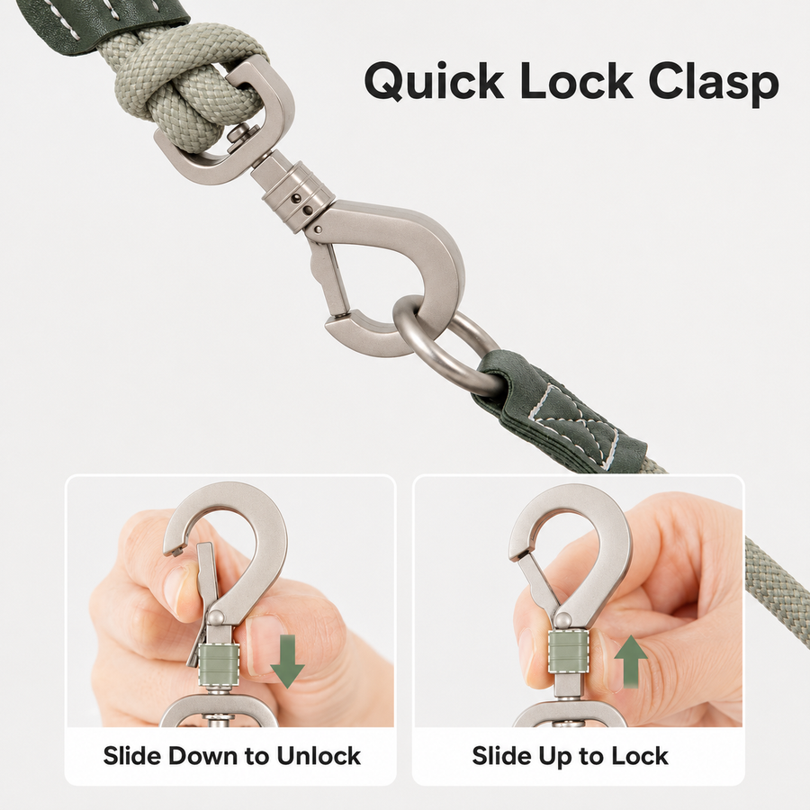 Quick lock clasp mechanism