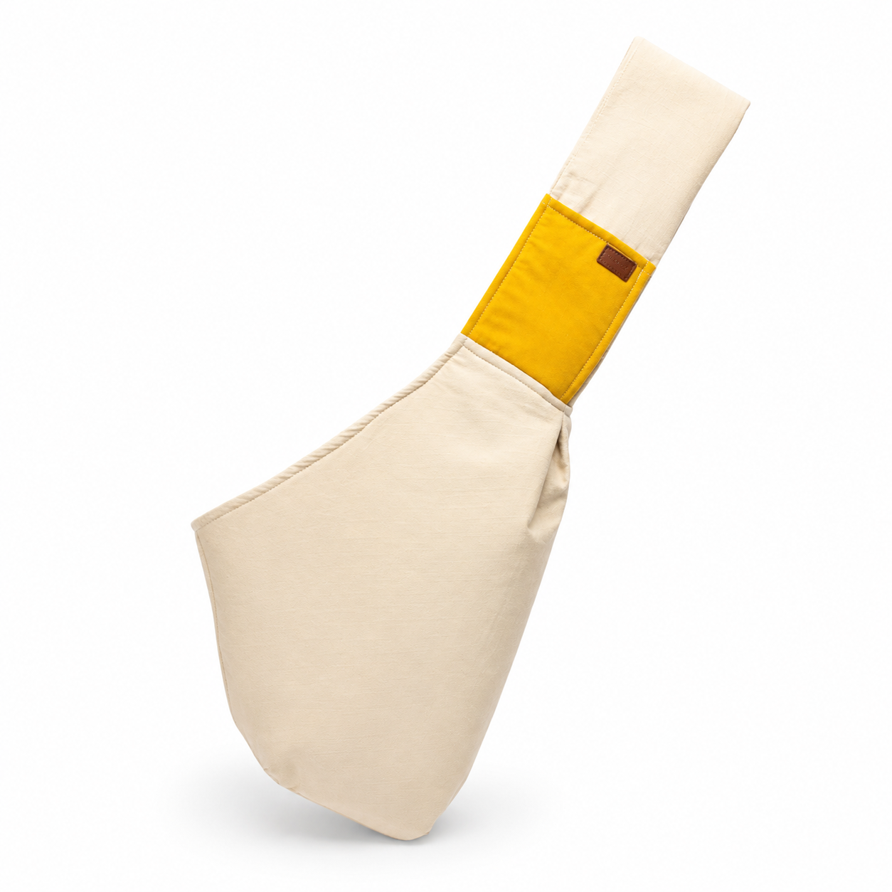 Pear yellow cotton cat sling carrier product view