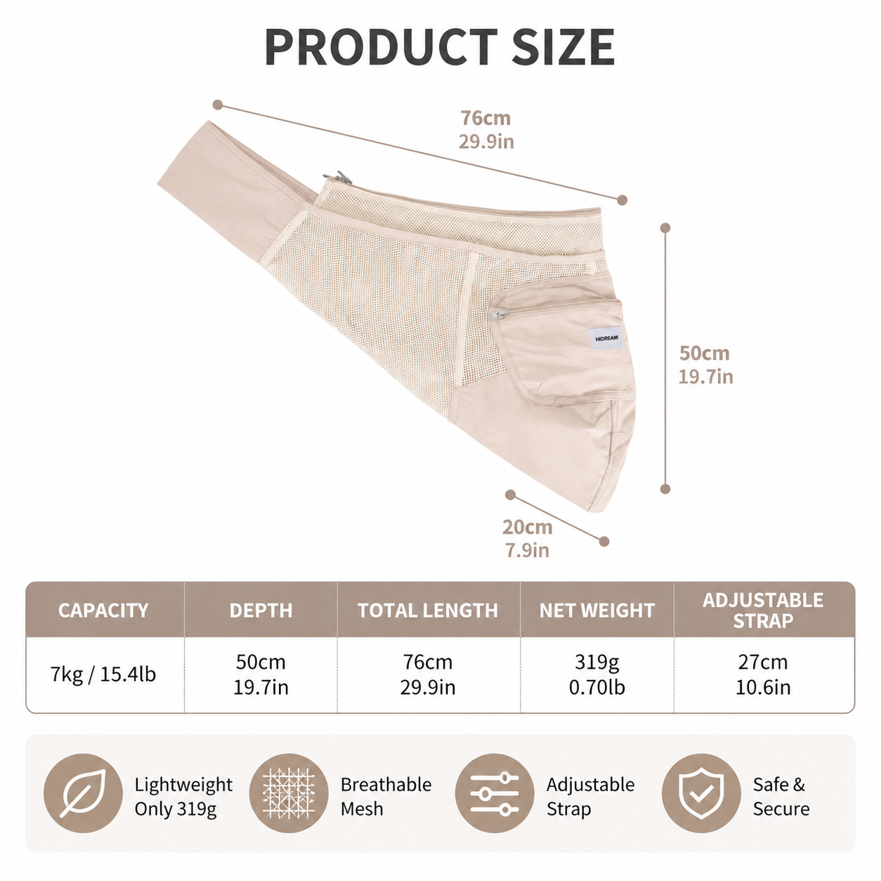 Breathable pet sling carrier dimensions and weight guide