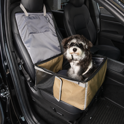 Siège d'auto pour petit chien et sac à dos pour animaux de compagnie