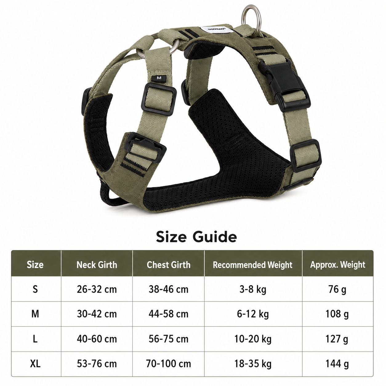 No-Pull Adjustable Dog Harness