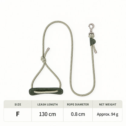 Braided Rope Dog Leash with Locking Swivel Clip