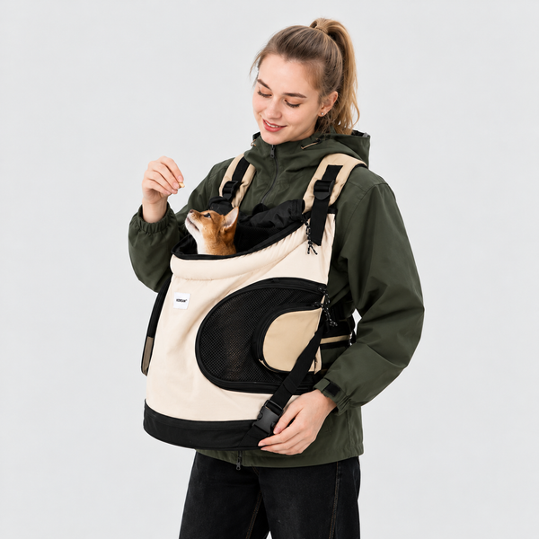 Front Pet Carrier Backpack for Cats & Small Dogs